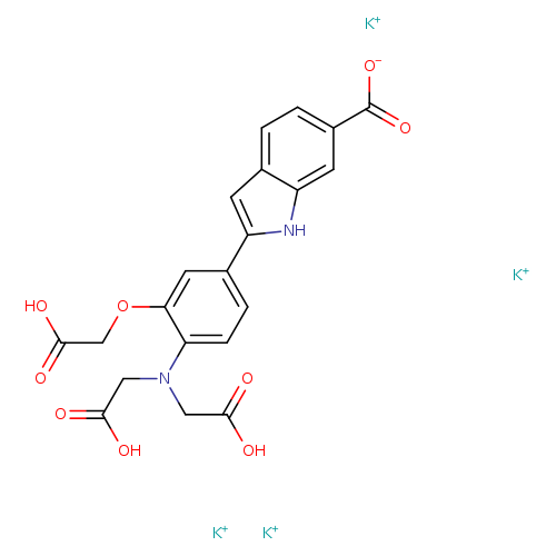 OC(=O)COc1cc(ccc1N(CC(=O)O)CC(=O)O)c1[nH]c2c(c1)ccc(c2)C(=O)[O-].[K+].[K+].[K+].[K+]