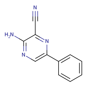 N#Cc1nc(cnc1N)c1ccccc1