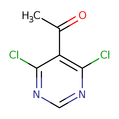 CC(=O)c1c(Cl)ncnc1Cl