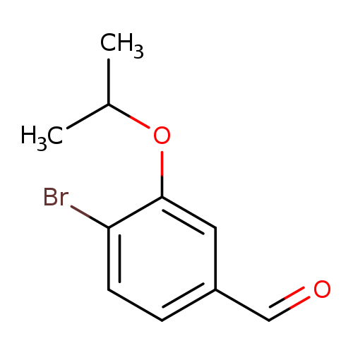 O=Cc1ccc(c(c1)OC(C)C)Br