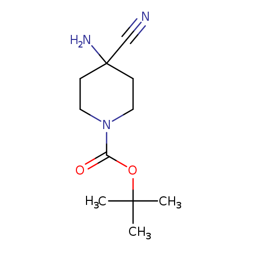 N#CC1(N)CCN(CC1)C(=O)OC(C)(C)C