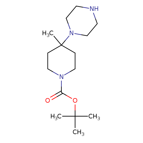O=C(N1CCC(CC1)(C)N1CCNCC1)OC(C)(C)C