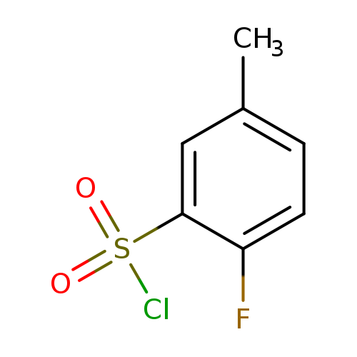 Cc1ccc(c(c1)S(=O)(=O)Cl)F