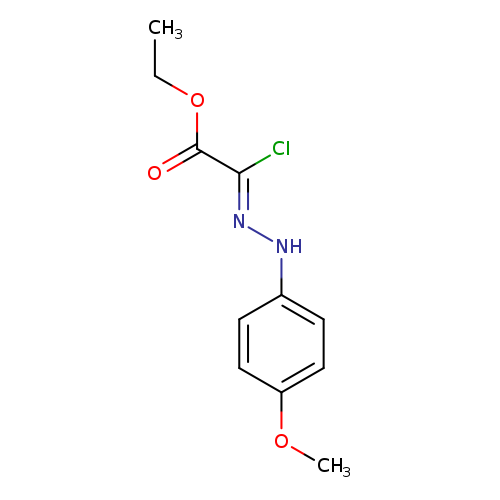 CCOC(=O)/C(=N/Nc1ccc(cc1)OC)/Cl