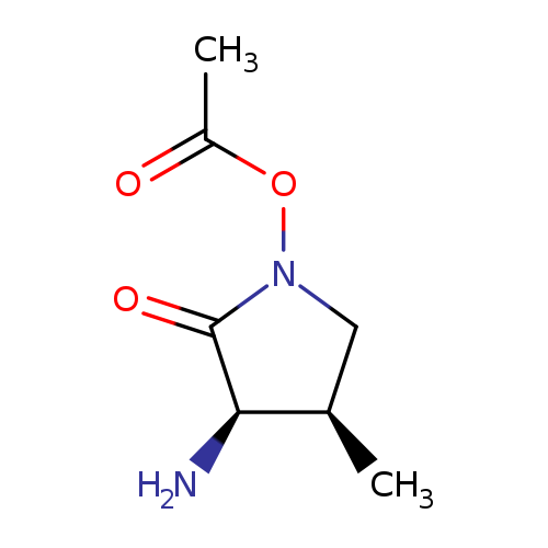 CC(=O)ON1C[C@H]([C@H](C1=O)N)C