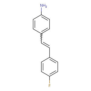 Nc1ccc(cc1)C=Cc1ccc(cc1)F