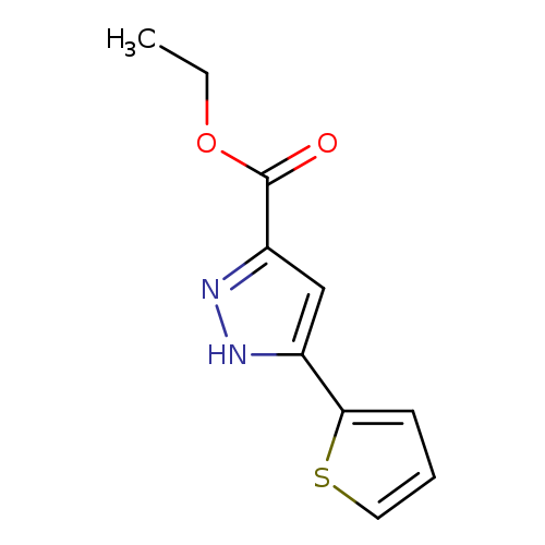 CCOC(=O)c1n[nH]c(c1)c1cccs1