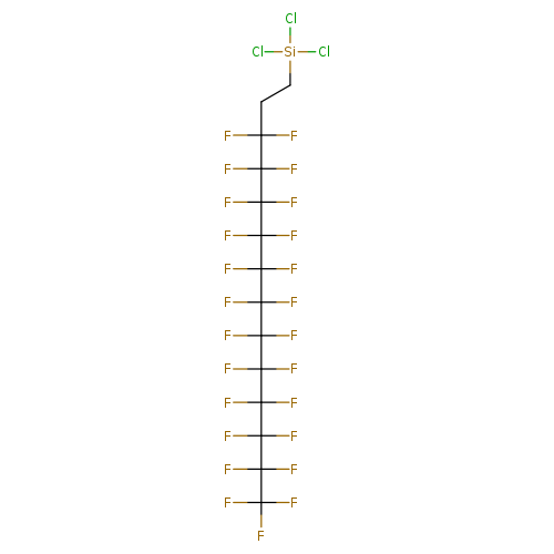 Cl[Si](CCC(C(C(C(C(C(C(C(C(C(C(C(F)(F)F)(F)F)(F)F)(F)F)(F)F)(F)F)(F)F)(F)F)(F)F)(F)F)(F)F)(F)F)(Cl)Cl