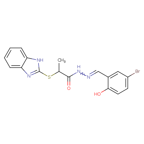 Brc1ccc(c(c1)C=NNC(=O)C(Sc1nc2c([nH]1)cccc2)C)O