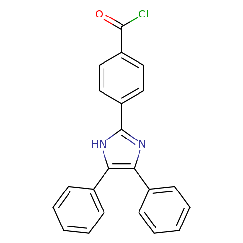 ClC(=O)c1ccc(cc1)c1nc(c([nH]1)c1ccccc1)c1ccccc1