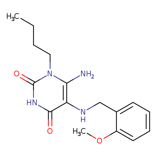 CCCCn1c(=O)[nH]c(=O)c(c1N)NCc1ccccc1OC