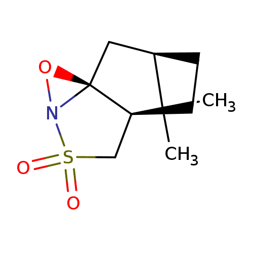 O=S1(=O)C[C@@]23[C@]4(N1O4)C[C@H](C3(C)C)CC2