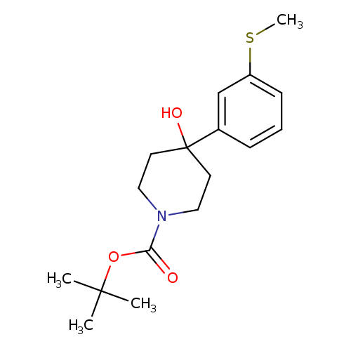CSc1cccc(c1)C1(O)CCN(CC1)C(=O)OC(C)(C)C