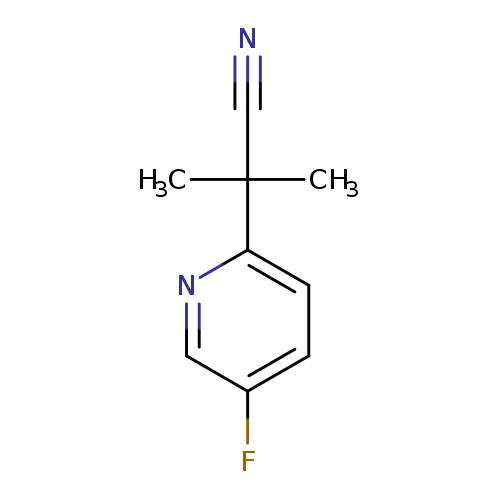 N#CC(c1ccc(cn1)F)(C)C