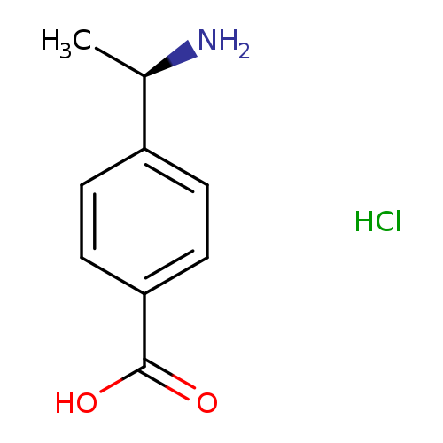 C[C@H](c1ccc(cc1)C(=O)O)N.Cl