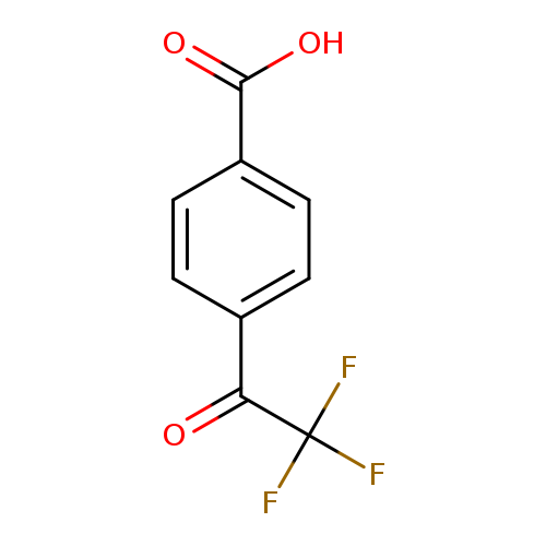 O=C(C(F)(F)F)c1ccc(cc1)C(=O)O