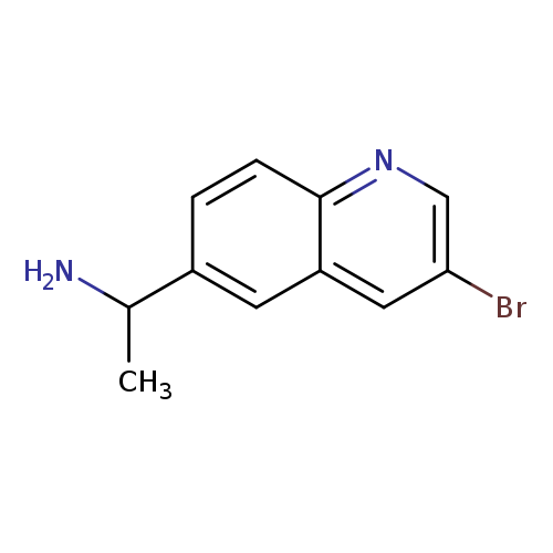 Brc1cnc2c(c1)cc(cc2)C(N)C