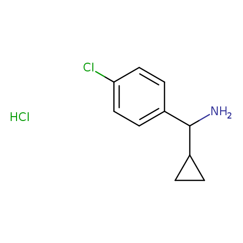 NC(c1ccc(cc1)Cl)C1CC1.Cl