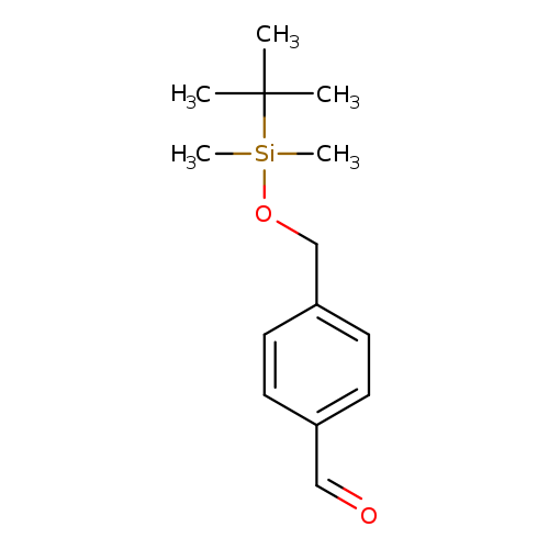 O=Cc1ccc(cc1)CO[Si](C(C)(C)C)(C)C