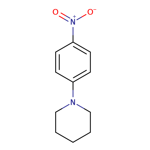 [O-][N+](=O)c1ccc(cc1)N1CCCCC1