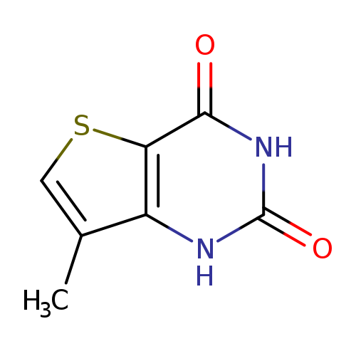 O=c1[nH]c(=O)c2c([nH]1)c(C)cs2