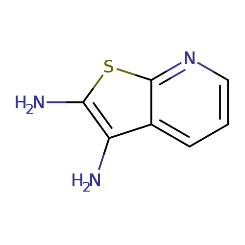 Nc1sc2c(c1N)cccn2