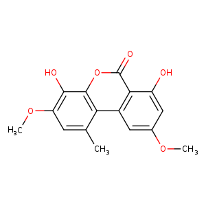 COc1cc(O)c2c(c1)c1c(C)cc(c(c1oc2=O)O)OC