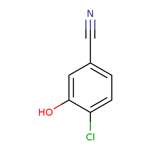 N#Cc1ccc(c(c1)O)Cl