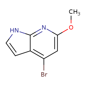COc1cc(Br)c2c(n1)[nH]cc2