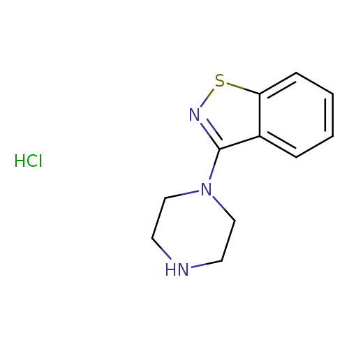 N1CCN(CC1)c1nsc2c1cccc2.Cl