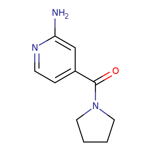 Nc1nccc(c1)C(=O)N1CCCC1