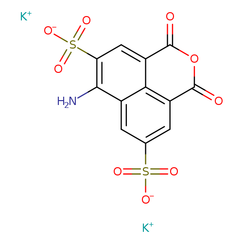 O=C1OC(=O)c2c3c1cc(cc3c(c(c2)S(=O)(=O)[O-])N)S(=O)(=O)[O-].[K+].[K+]