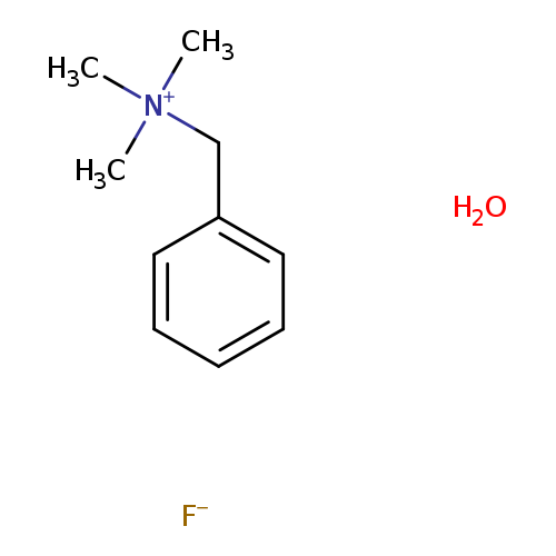 C[N+](Cc1ccccc1)(C)C.O.[F-]