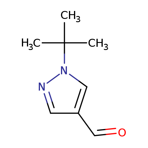 O=Cc1cnn(c1)C(C)(C)C