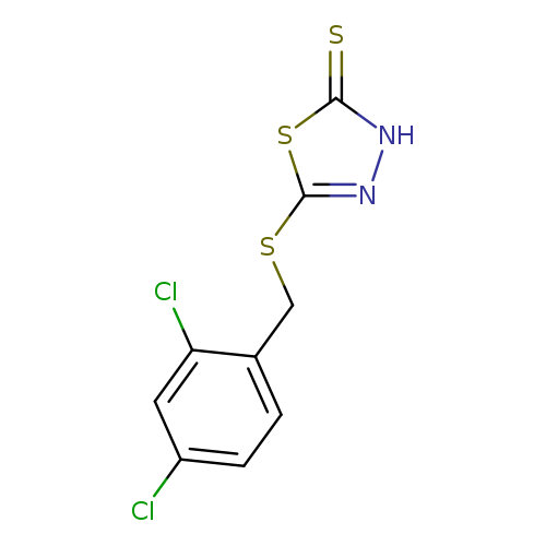 Clc1ccc(c(c1)Cl)CSc1n[nH]c(=S)s1