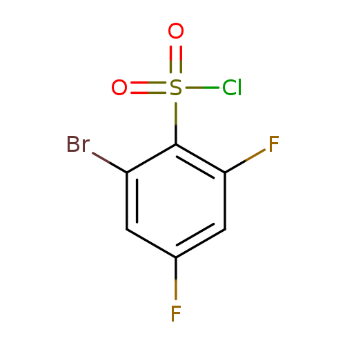 Fc1cc(F)c(c(c1)Br)S(=O)(=O)Cl