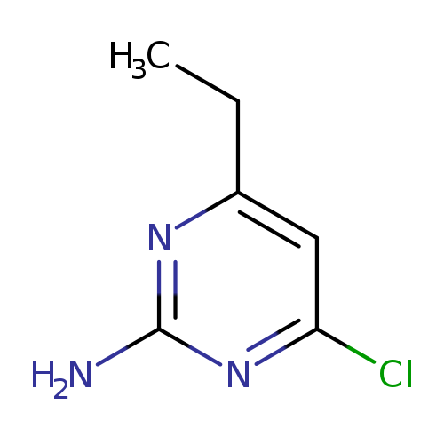 CCc1cc(Cl)nc(n1)N