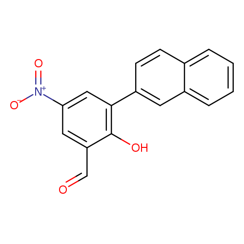 O=Cc1cc(cc(c1O)c1ccc2c(c1)cccc2)[N+](=O)[O-]