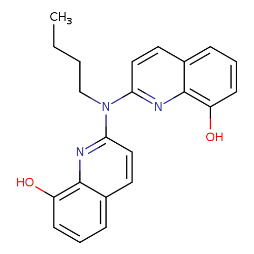 CCCCN(c1ccc2c(n1)c(O)ccc2)c1ccc2c(n1)c(O)ccc2