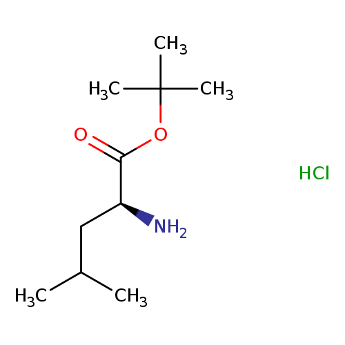 CC(C[C@@H](C(=O)OC(C)(C)C)N)C.Cl