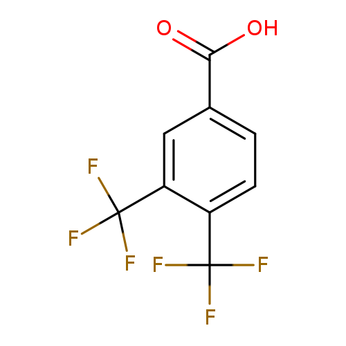 OC(=O)c1ccc(c(c1)C(F)(F)F)C(F)(F)F