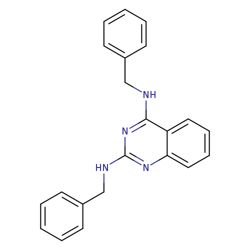 c1ccc(cc1)CNc1nc(NCc2ccccc2)c2c(n1)cccc2