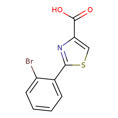 Brc1ccccc1c1scc(n1)C(=O)O