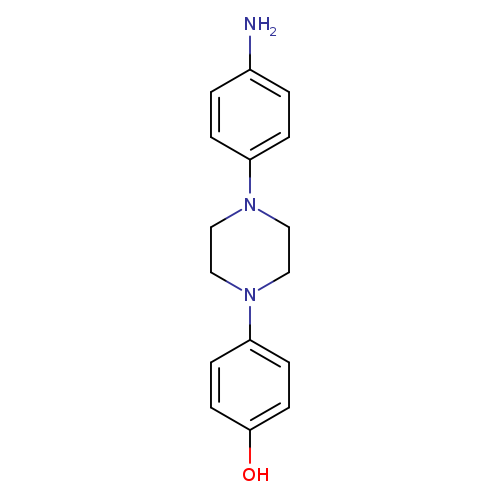 Nc1ccc(cc1)N1CCN(CC1)c1ccc(cc1)O