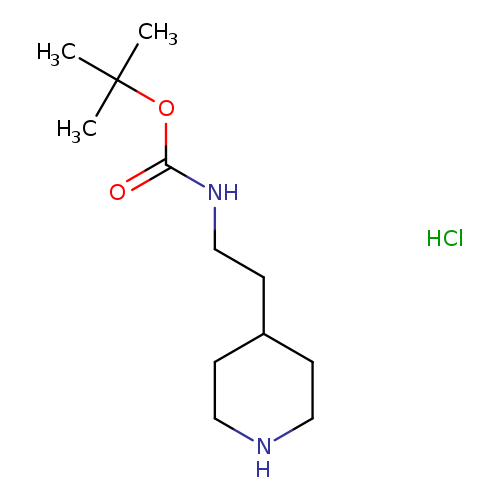 O=C(OC(C)(C)C)NCCC1CCNCC1.Cl