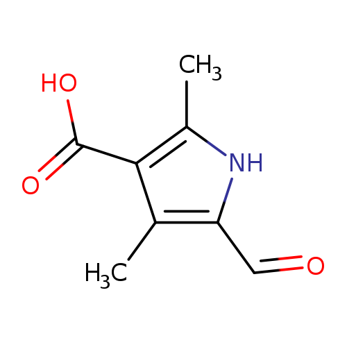 O=Cc1[nH]c(c(c1C)C(=O)O)C