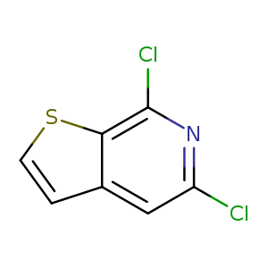 Clc1cc2ccsc2c(n1)Cl