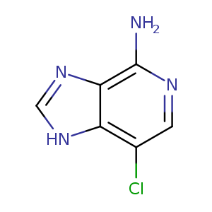 Clc1cnc(c2c1[nH]cn2)N