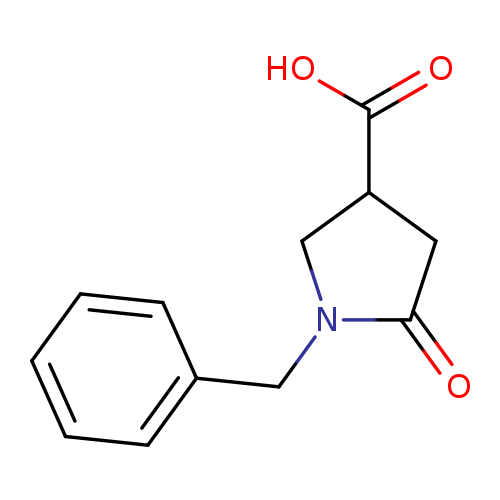 OC(=O)C1CN(C(=O)C1)Cc1ccccc1