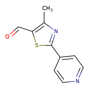 O=Cc1sc(nc1C)c1ccncc1